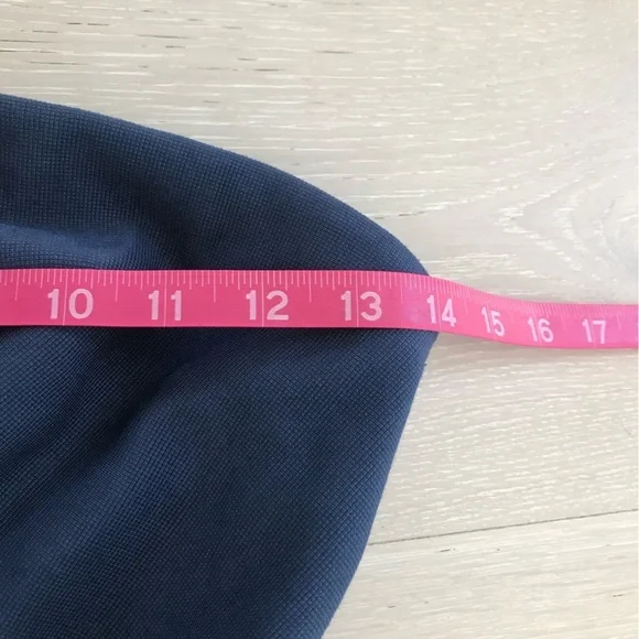 Anthropologie Maeve Gathered Balloon Jumpsuit Plaid Harem Strapless Blue sz M - Picture 7 of 8